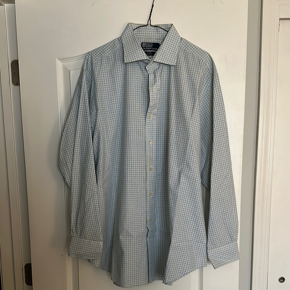 Ralph Lauren Men's Blue Checkered Shirt